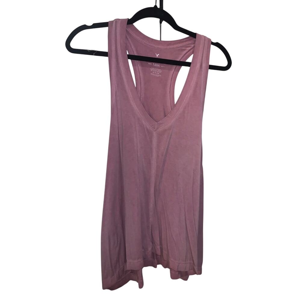American Eagle Soft & Sexy V-Neck Tank Top Dusty Pink